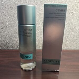 Algenist GENIUS Liquid Skin Resurfacing 2% BHA Toner 3.4oz 100ml New Vegan BHA